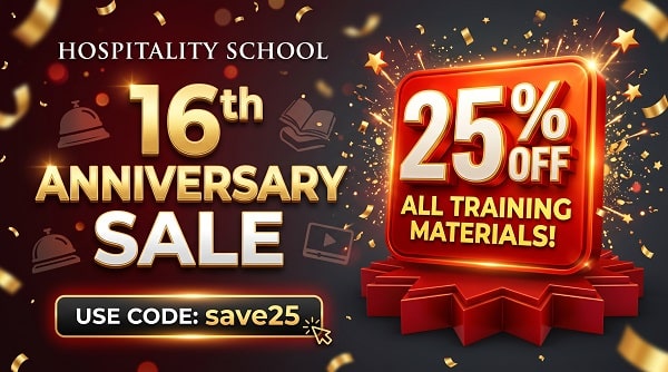 hospitality school discount offer 25